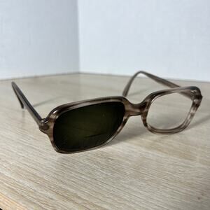 Vintage Bausch & Lomb B&L D79 Eyeglasses READ DESC Gray Striped 56-20-150